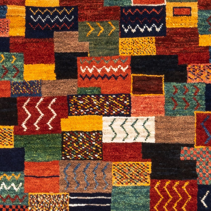 Dywan Gabbeh - Loribaft Perski - Royal - 114 x 85 cm - wielokolorowy