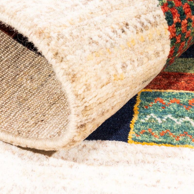 Dywan Gabbeh - Loribaft Perski - Royal - 114 x 85 cm - wielokolorowy