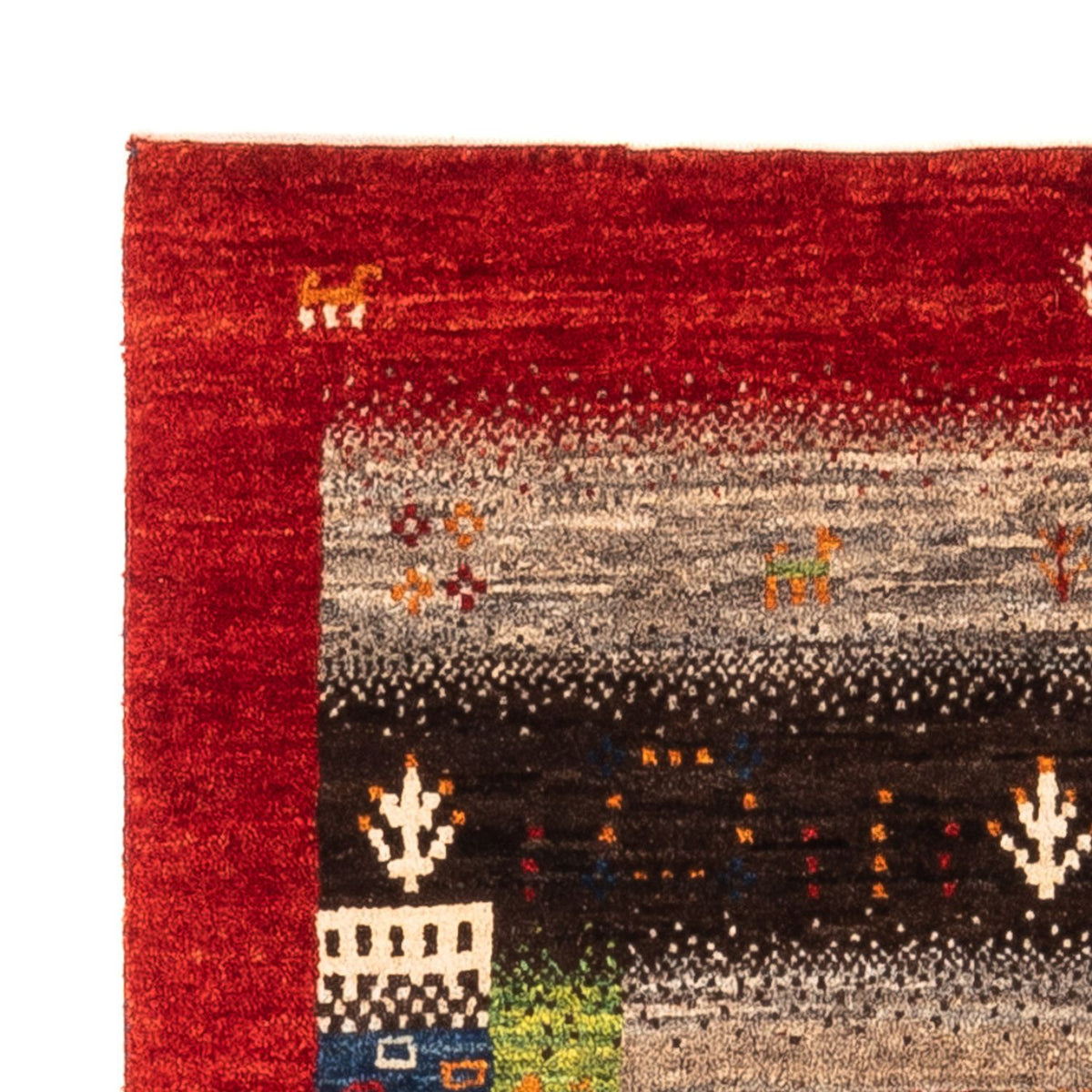 Dywan Gabbeh - Loribaft Perski - Royal - 128 x 80 cm - wielokolorowy