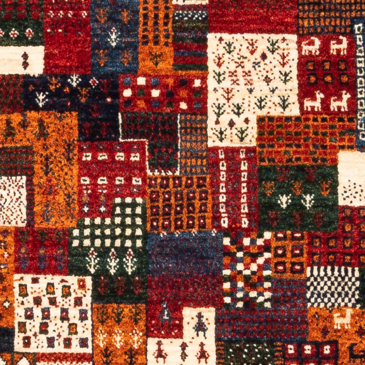 Dywan Gabbeh - Loribaft Perski - Royal - 120 x 85 cm - wielokolorowy