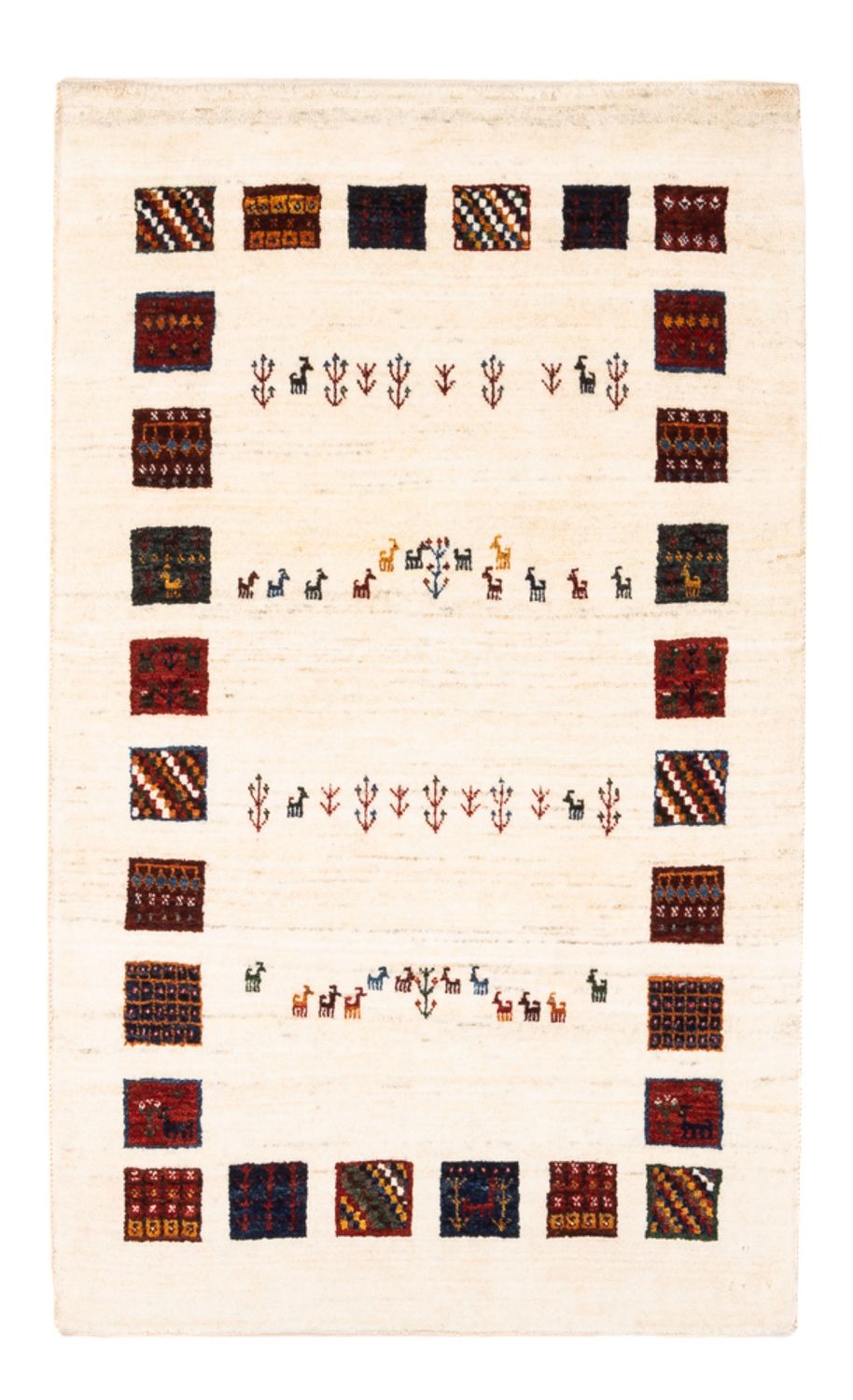 Dywan Gabbeh - Loribaft Perski - Royal - 132 x 84 cm - wielokolorowy