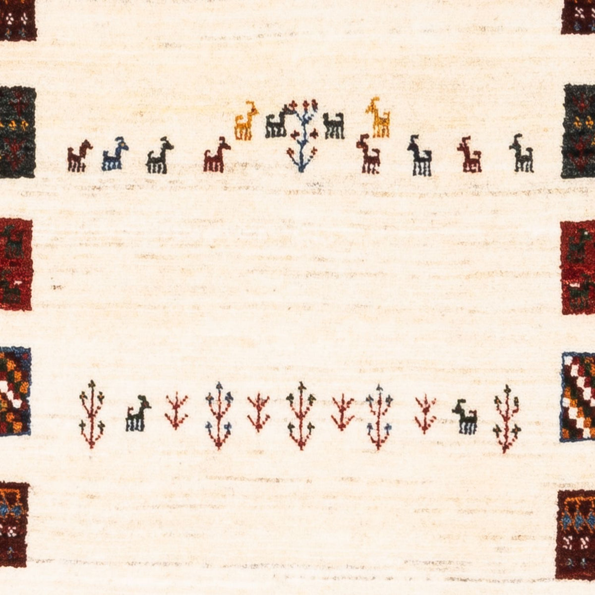 Dywan Gabbeh - Loribaft Perski - Royal - 132 x 84 cm - wielokolorowy