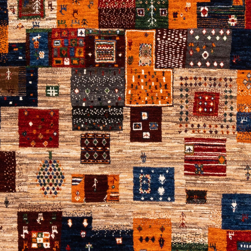 Dywan Gabbeh - Loribaft Perski - Royal - 192 x 152 cm - wielokolorowy