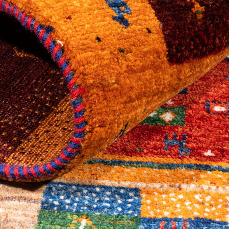 Dywan Gabbeh - Loribaft Perski - Royal - 192 x 152 cm - wielokolorowy