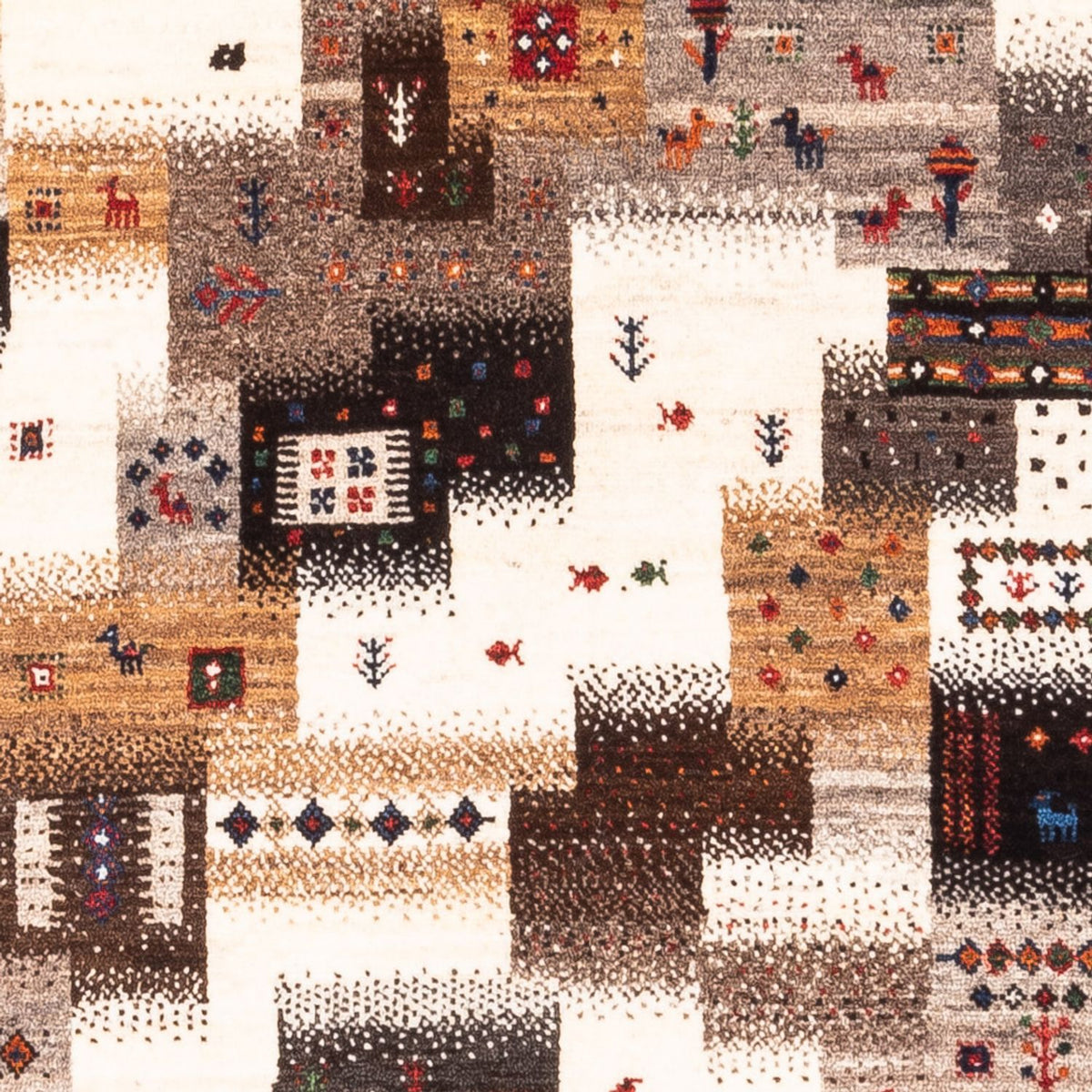 Dywan Gabbeh - Loribaft Perski - Royal - 147 x 85 cm - szary