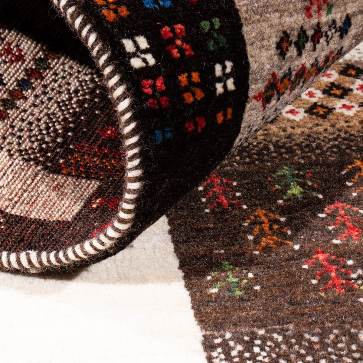 Dywan Gabbeh - Loribaft Perski - Royal - 147 x 85 cm - szary