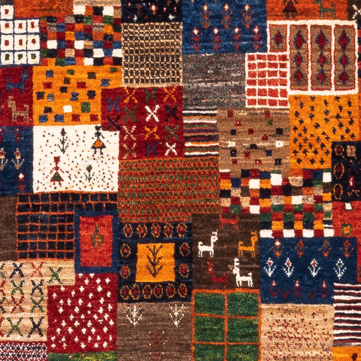 Dywan Gabbeh - Loribaft Perski - Royal - 145 x 89 cm - wielokolorowy