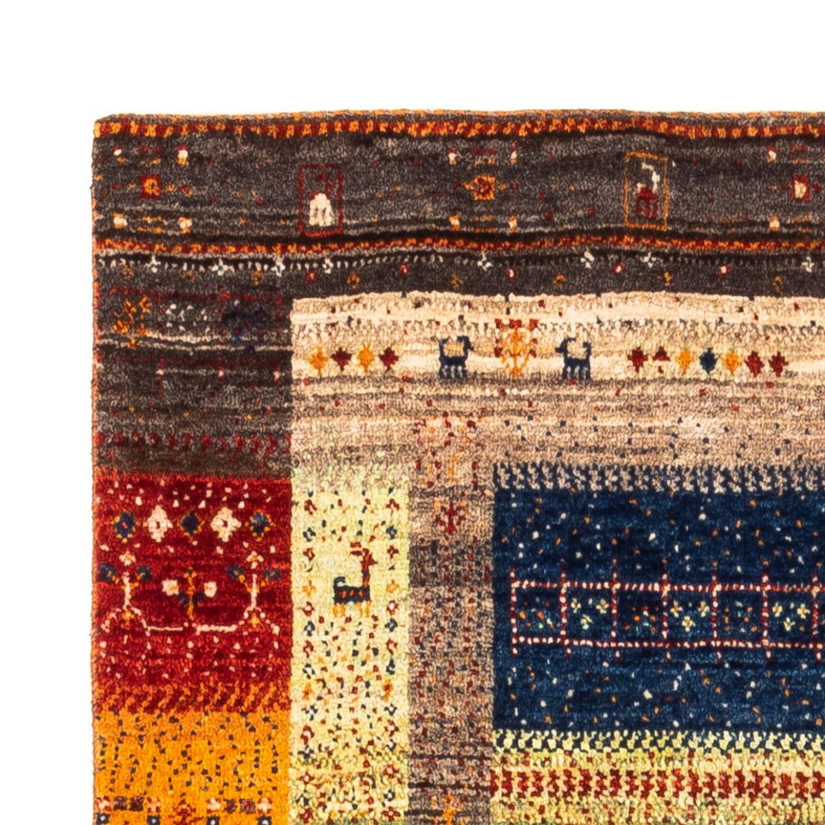 Dywan Gabbeh - Loribaft Perski - Royal - 145 x 90 cm - wielokolorowy