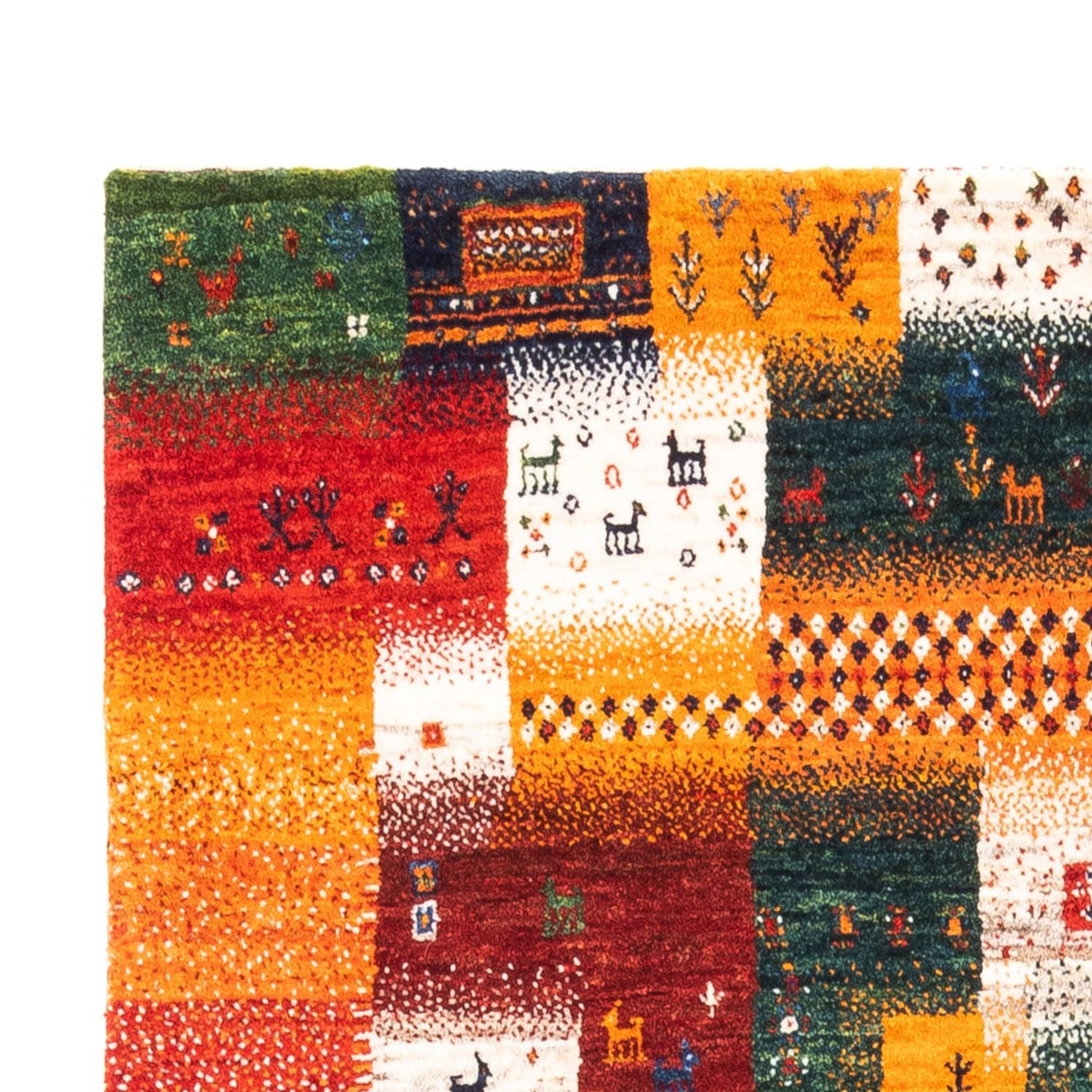 Gabbeh Teppich - Loribaft Perser - Royal - 154 x 110 cm - mehrfarbig