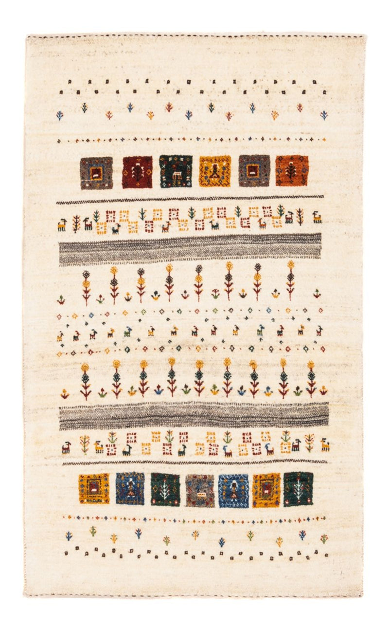 Dywan Gabbeh - Loribaft Perski - Royal - 122 x 78 cm - kremowy