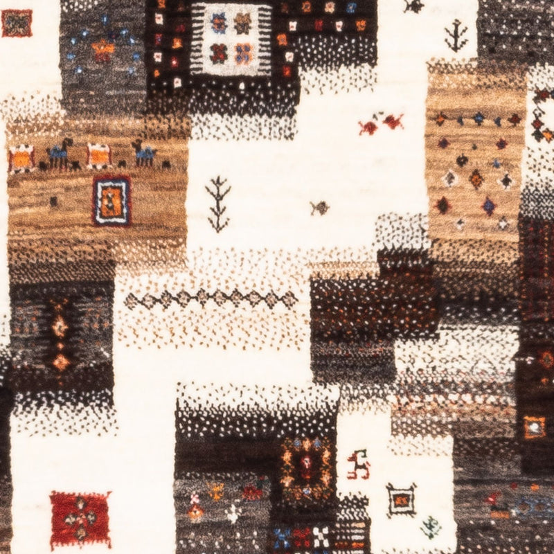 Dywan Gabbeh - Loribaft Perski - Royal - 126 x 85 cm - szary