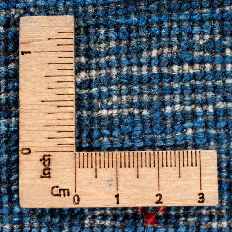 Dywan Gabbeh - Loribaft Perski - 202 x 154 cm - niebieski