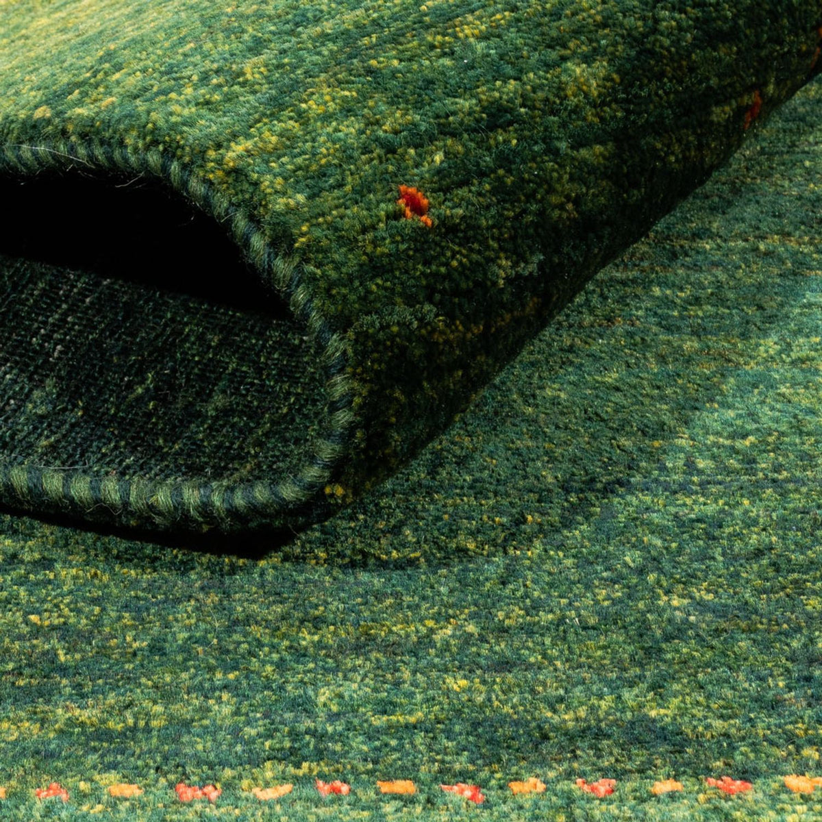 Dywan Gabbeh - Loribaft Perski - 200 x 160 cm - zielona