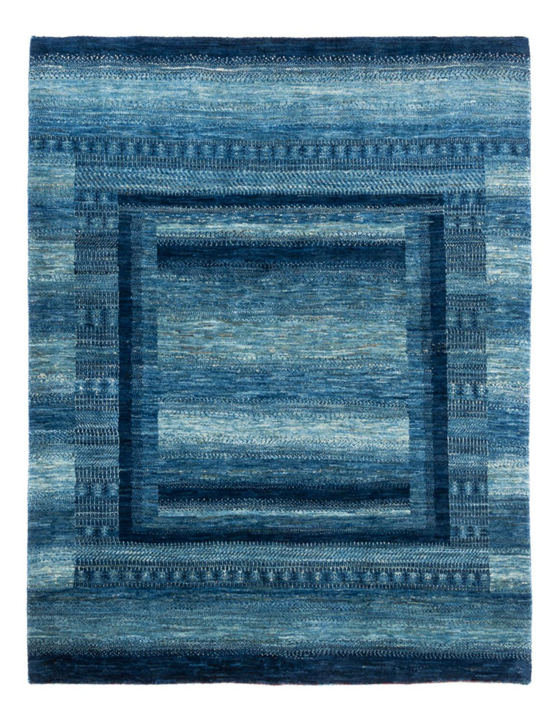 Dywan Gabbeh - Loribaft Perski - Royal - 198 x 158 cm - niebieski
