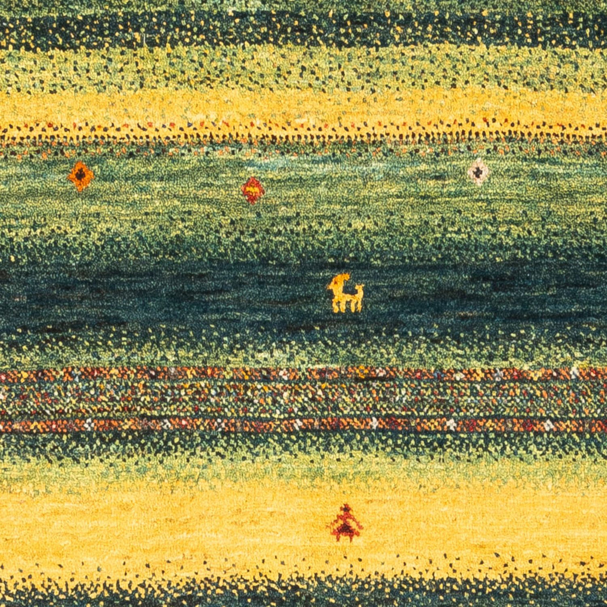 Dywan Gabbeh - Loribaft Perski - Royal - 131 x 86 cm - wielokolorowy