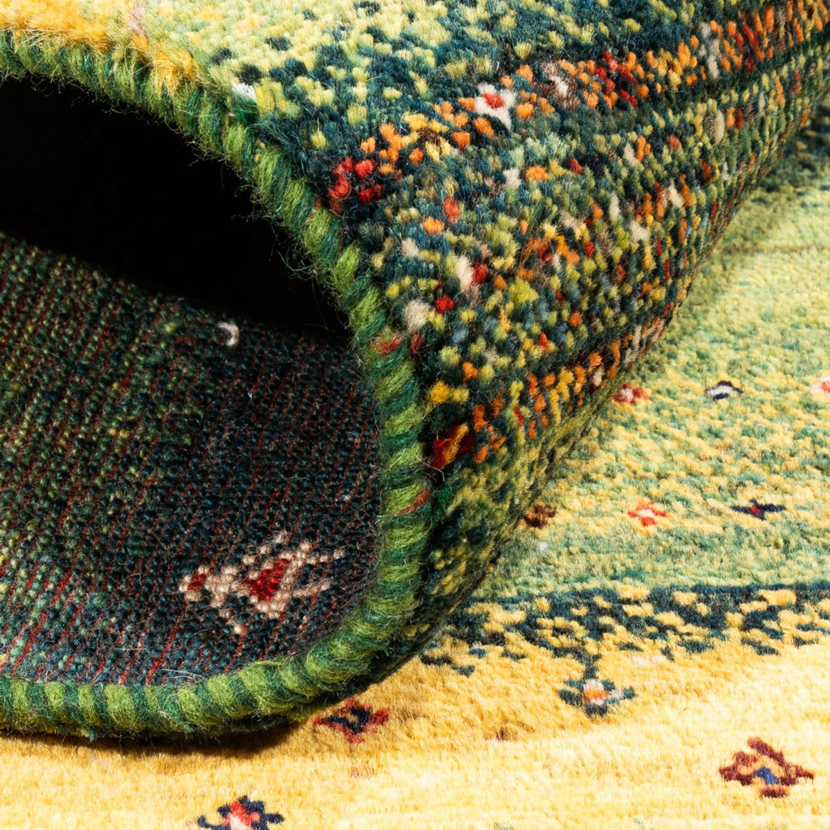 Dywan Gabbeh - Loribaft Perski - Royal - 131 x 86 cm - wielokolorowy