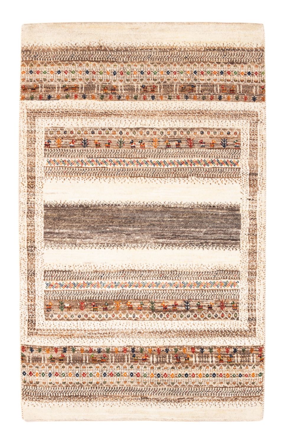 Dywan Gabbeh - Loribaft Perski - Royal - 137 x 88 cm - wielokolorowy