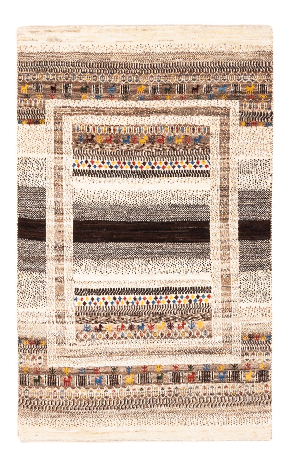 Dywan Gabbeh - Loribaft Perski - Royal - 132 x 84 cm - wielokolorowy