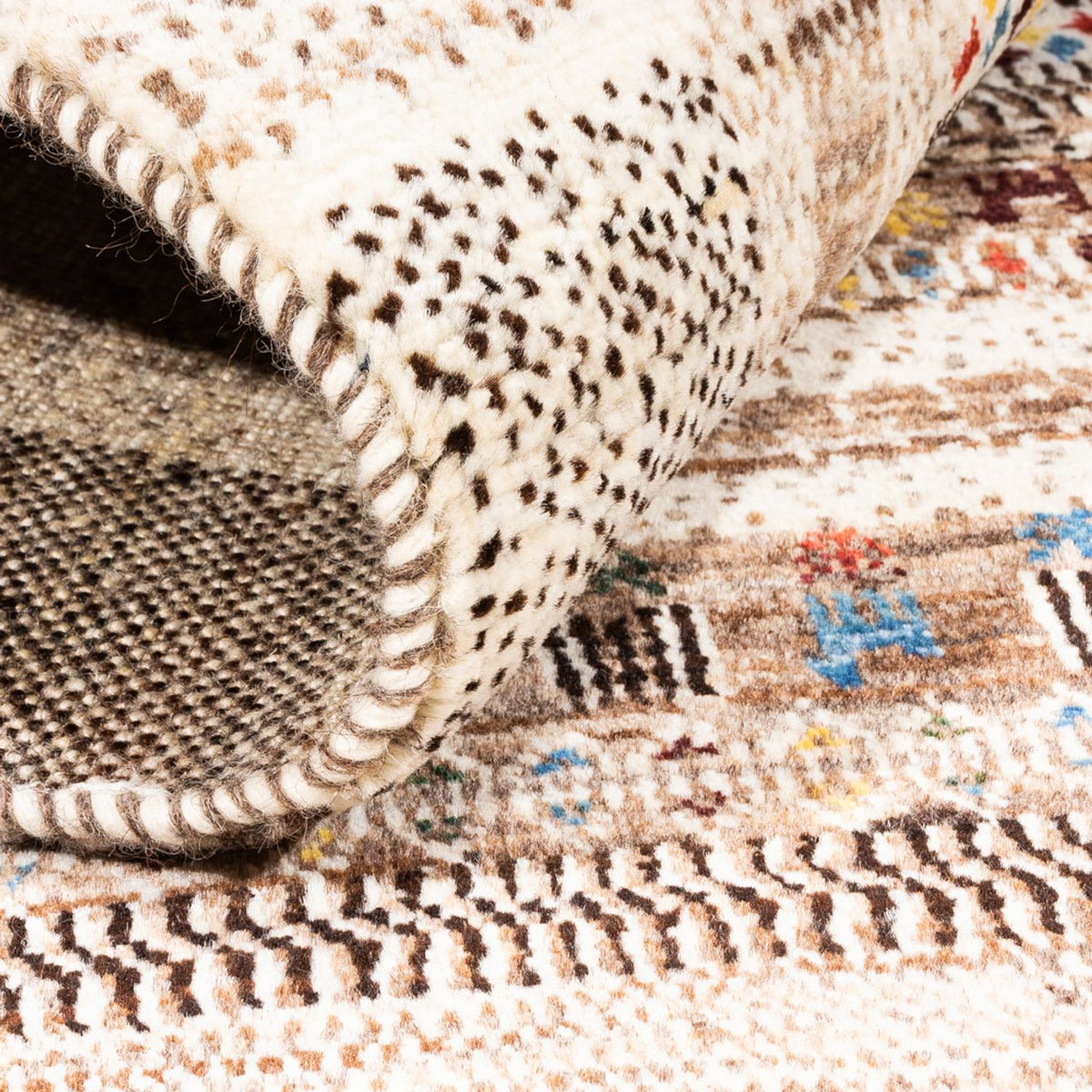 Dywan Gabbeh - Loribaft Perski - Royal - 132 x 84 cm - wielokolorowy