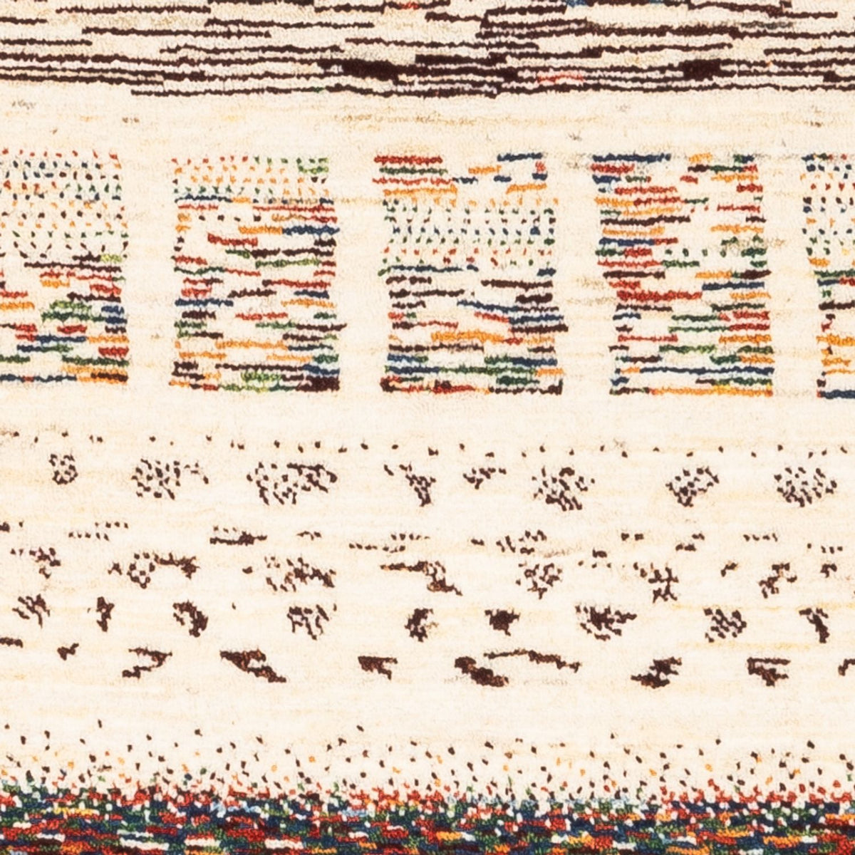 Dywan Gabbeh - Loribaft Perski - Royal - 120 x 83 cm - wielokolorowy