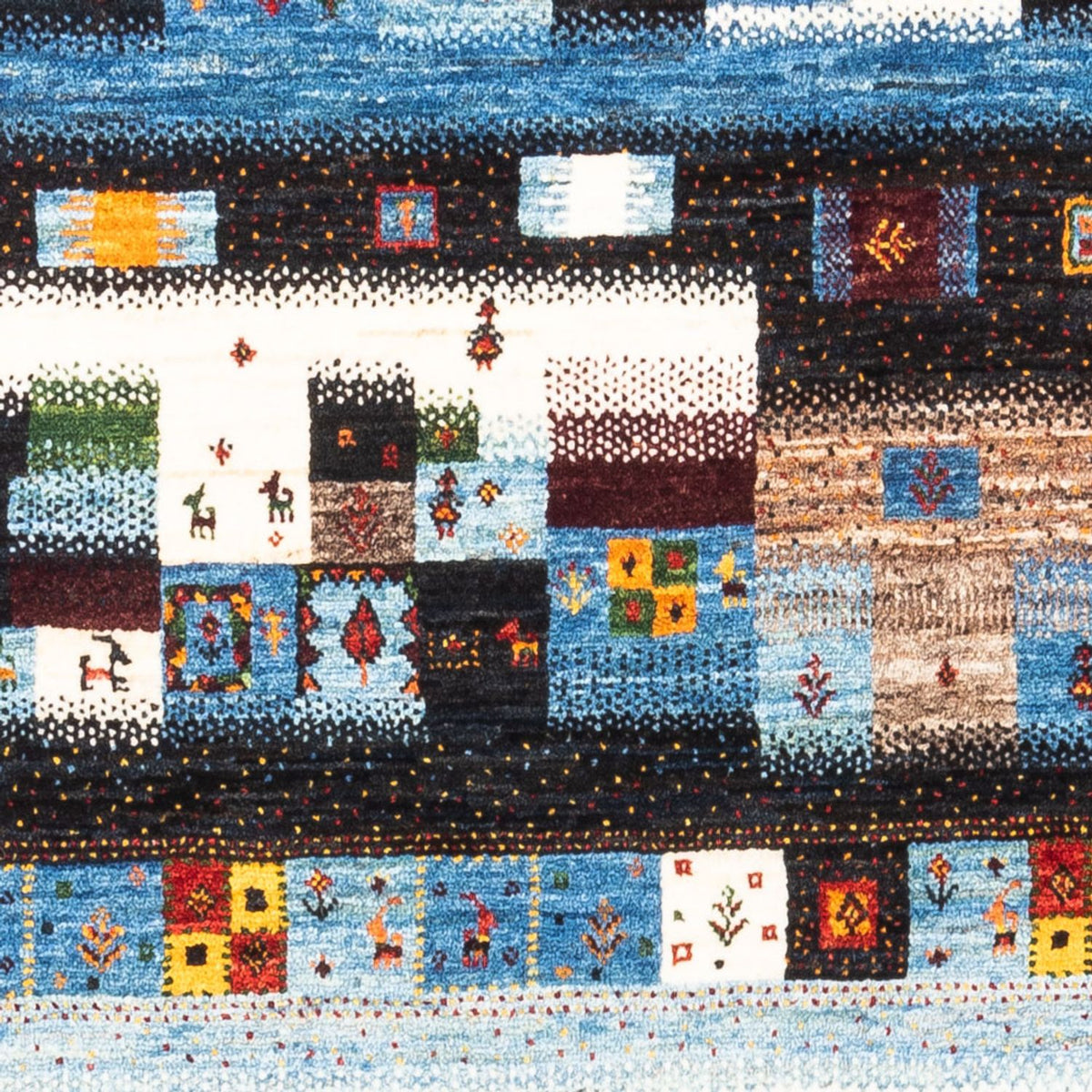 Gabbeh Teppich - Loribaft Perser - Royal - 162 x 106 cm - mehrfarbig