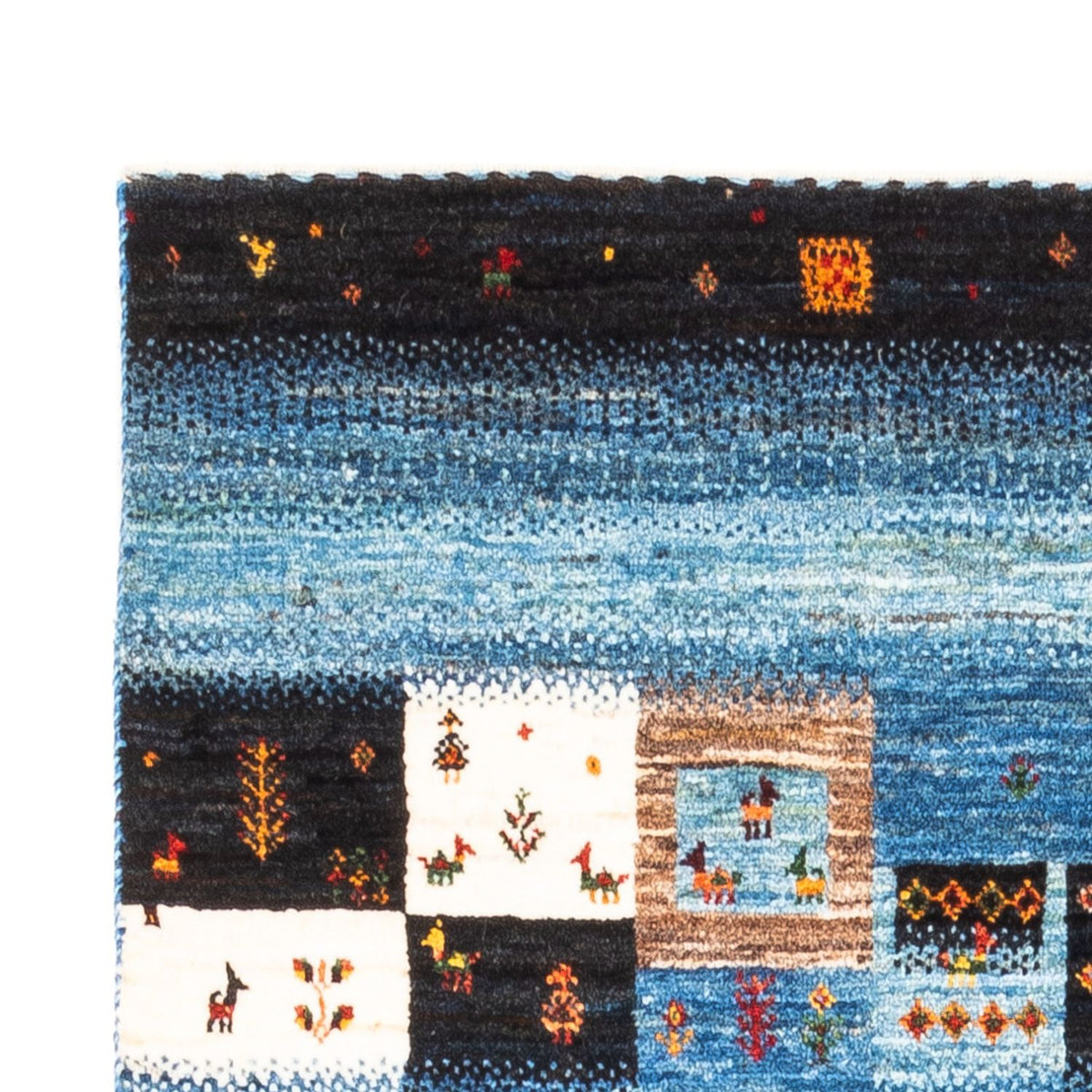 Gabbeh Teppich - Loribaft Perser - Royal - 162 x 106 cm - mehrfarbig