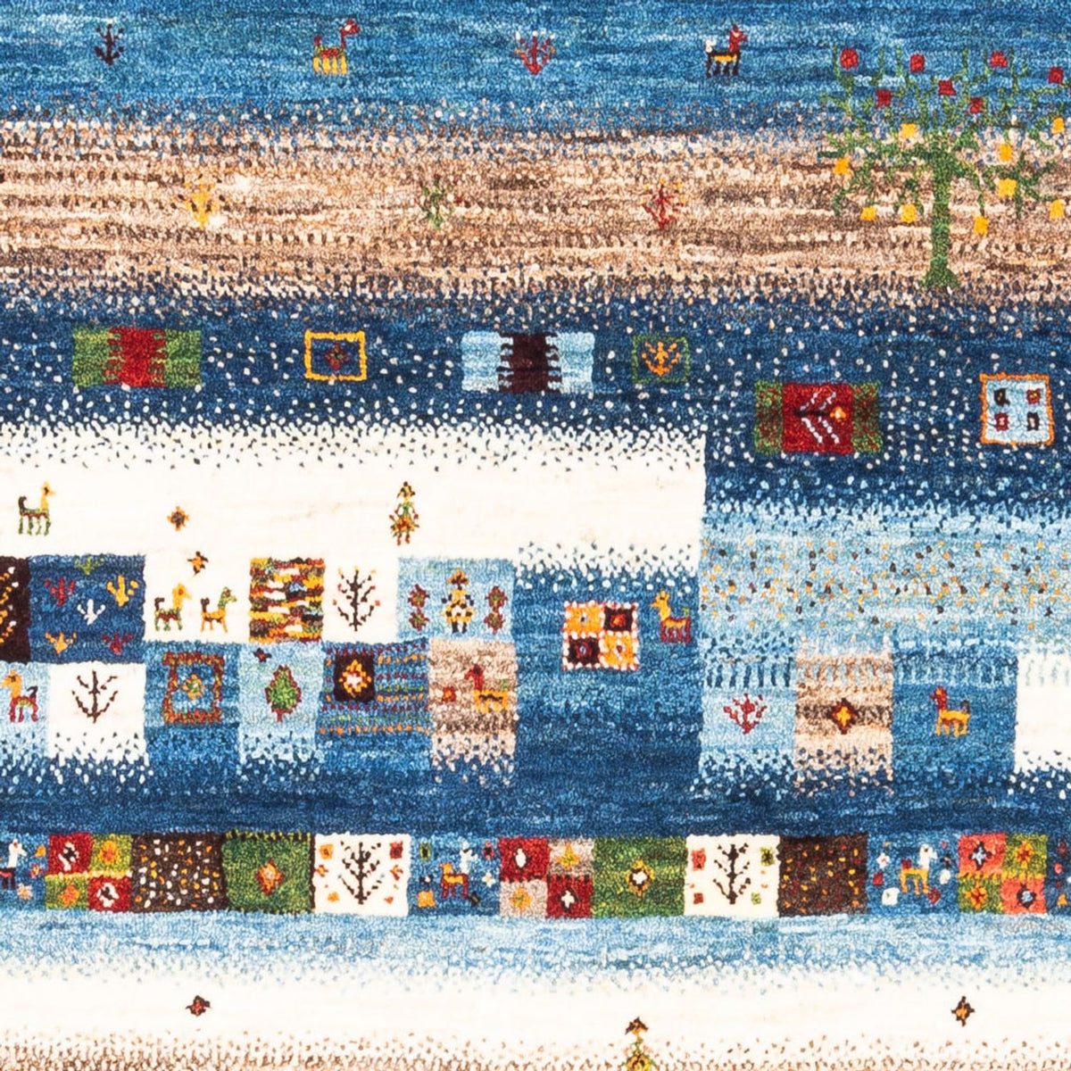 Gabbeh Teppich - Loribaft Perser - Royal - 154 x 103 cm - mehrfarbig