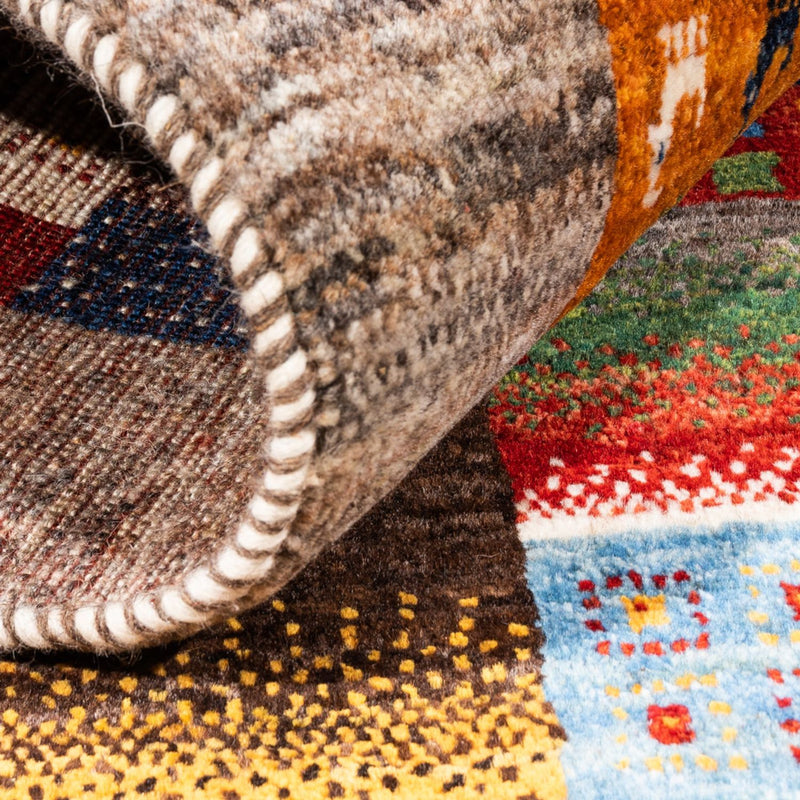 Dywan Gabbeh - Loribaft Perski - Royal - 138 x 84 cm - wielokolorowy