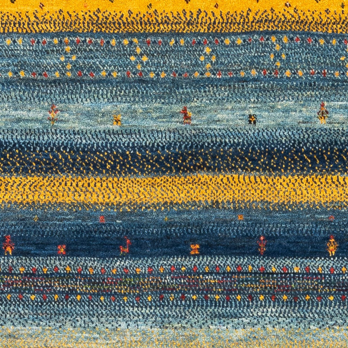 Dywan Gabbeh - Loribaft Perski - Royal - 130 x 88 cm - wielokolorowy