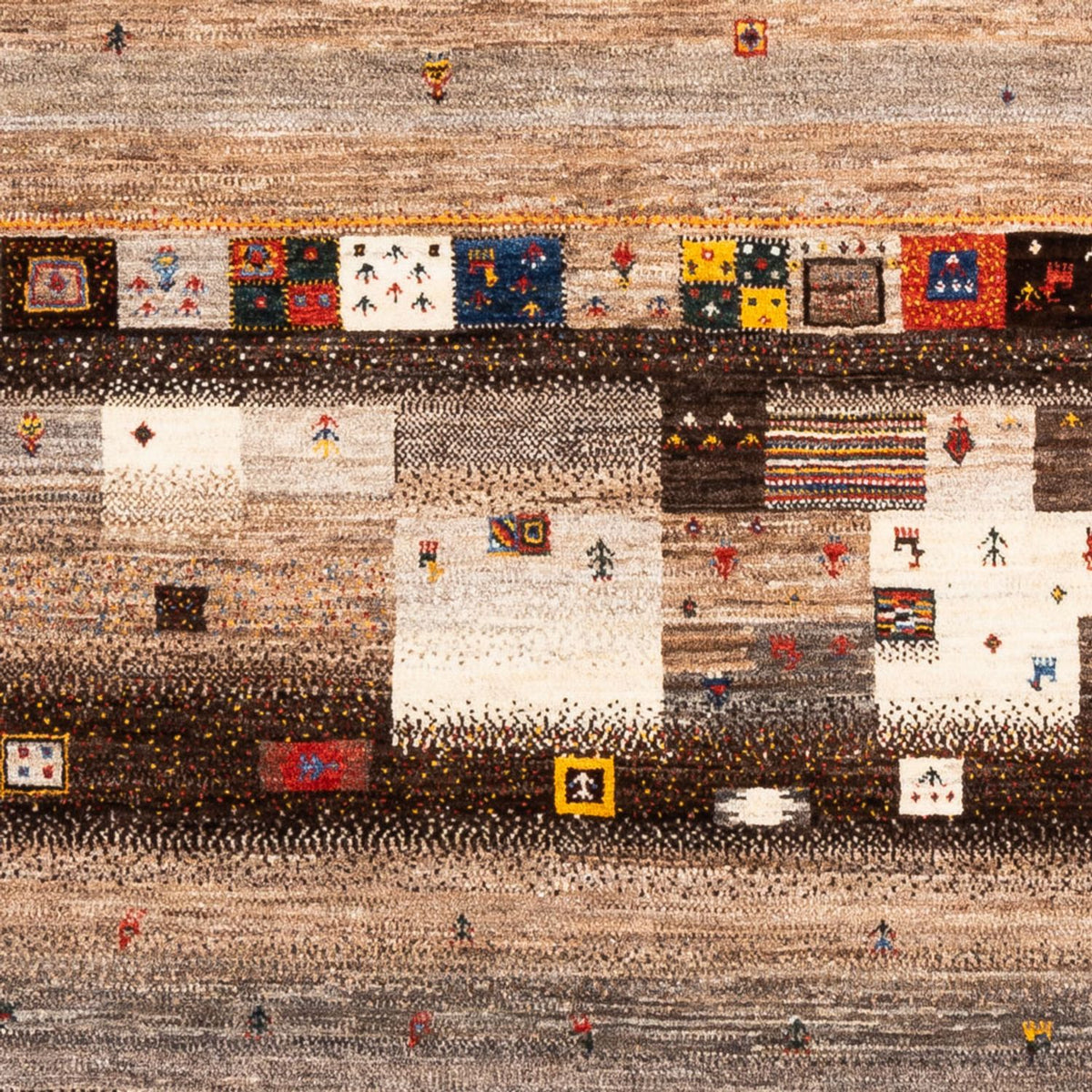 Dywan Gabbeh - Loribaft Perski - Royal - 202 x 153 cm - wielokolorowy