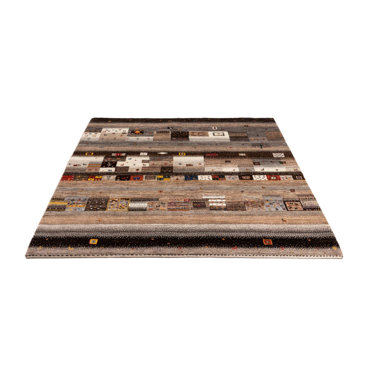 Dywan Gabbeh - Loribaft Perski - Royal - 202 x 153 cm - wielokolorowy