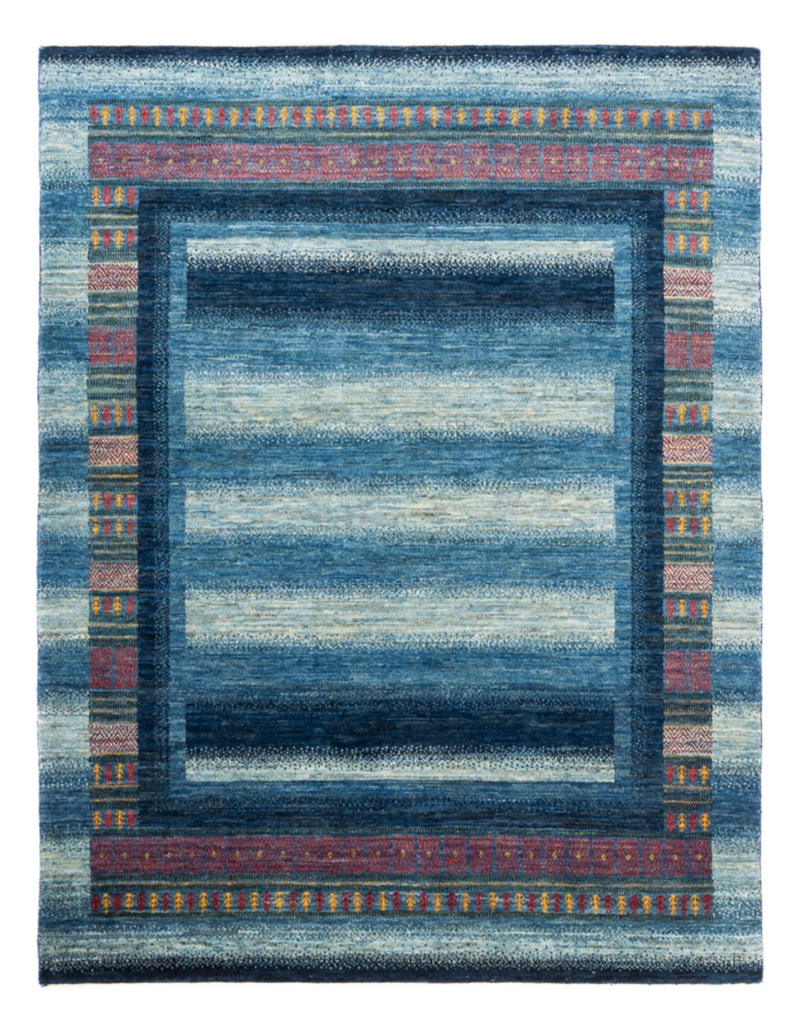 Dywan Gabbeh - Loribaft Perski - Royal - 198 x 152 cm - niebieski