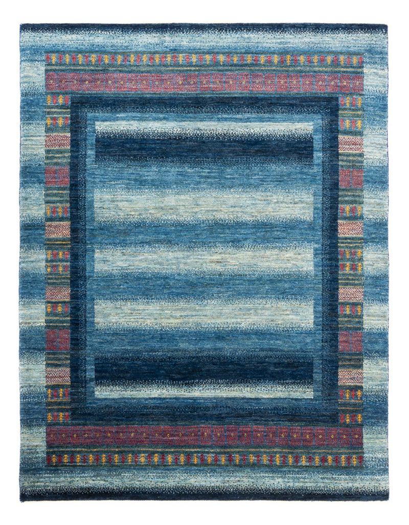 Dywan Gabbeh - Loribaft Perski - Royal - 198 x 152 cm - niebieski
