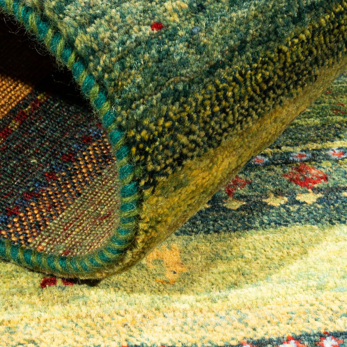 Dywan Gabbeh - Loribaft Perski - Royal - 128 x 85 cm - wielokolorowy