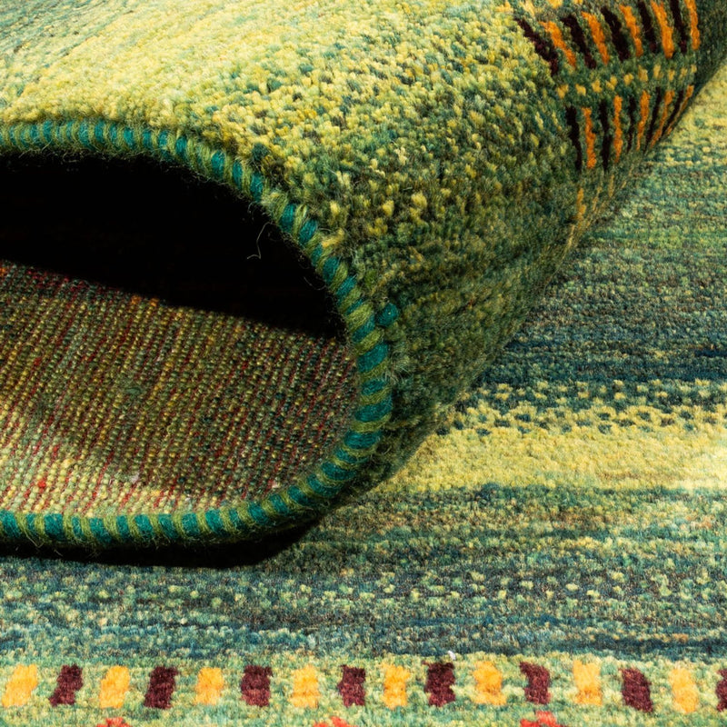 Dywan Gabbeh - Loribaft Perski - Royal - 216 x 157 cm - zielona