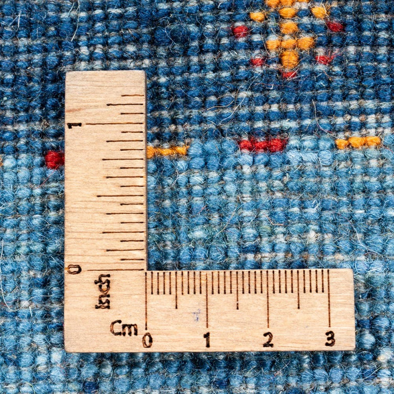 Gabbeh Teppich - Loribaft Perser - 204 x 153 cm - blau