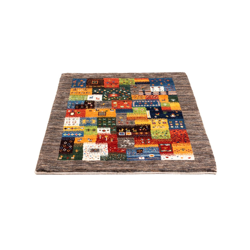 Dywan Gabbeh - Loribaft Perski - Royal - 106 x 81 cm - wielokolorowy