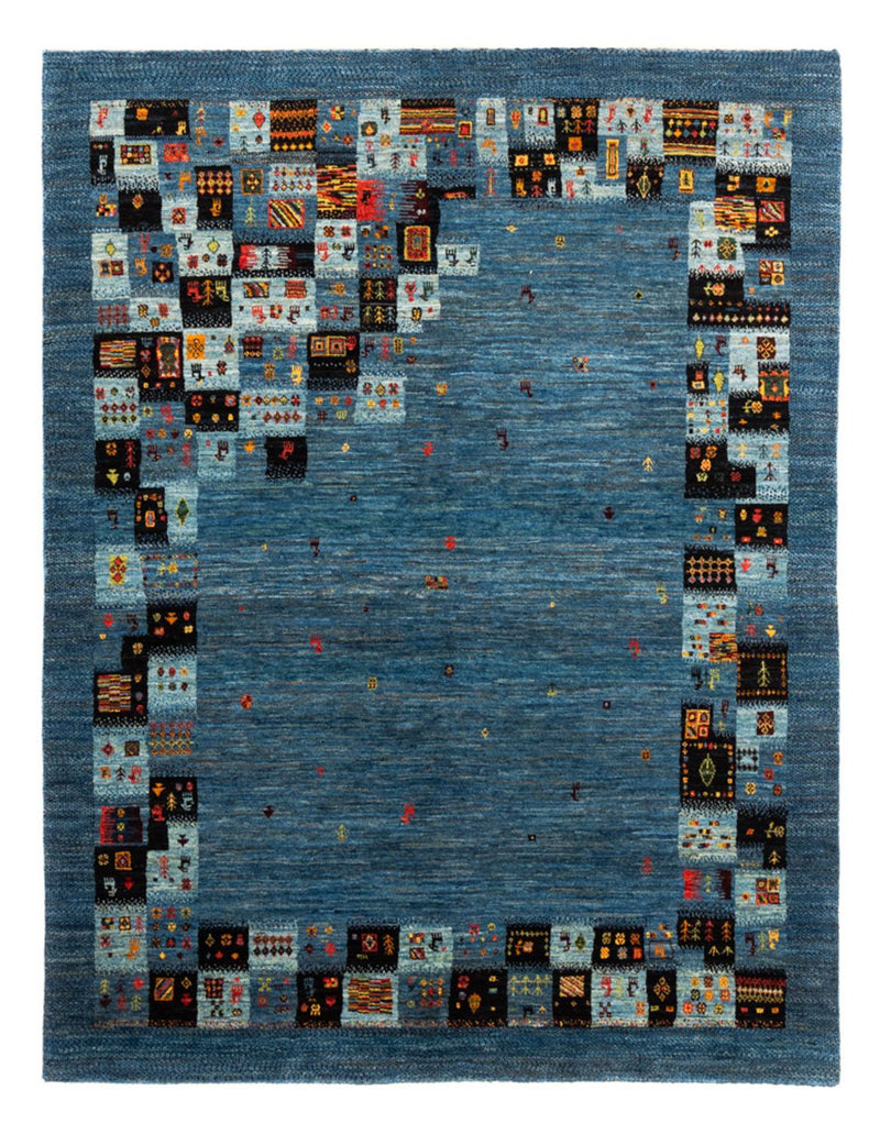 Gabbeh Teppich - Loribaft Perser - Royal - 199 x 154 cm - blau