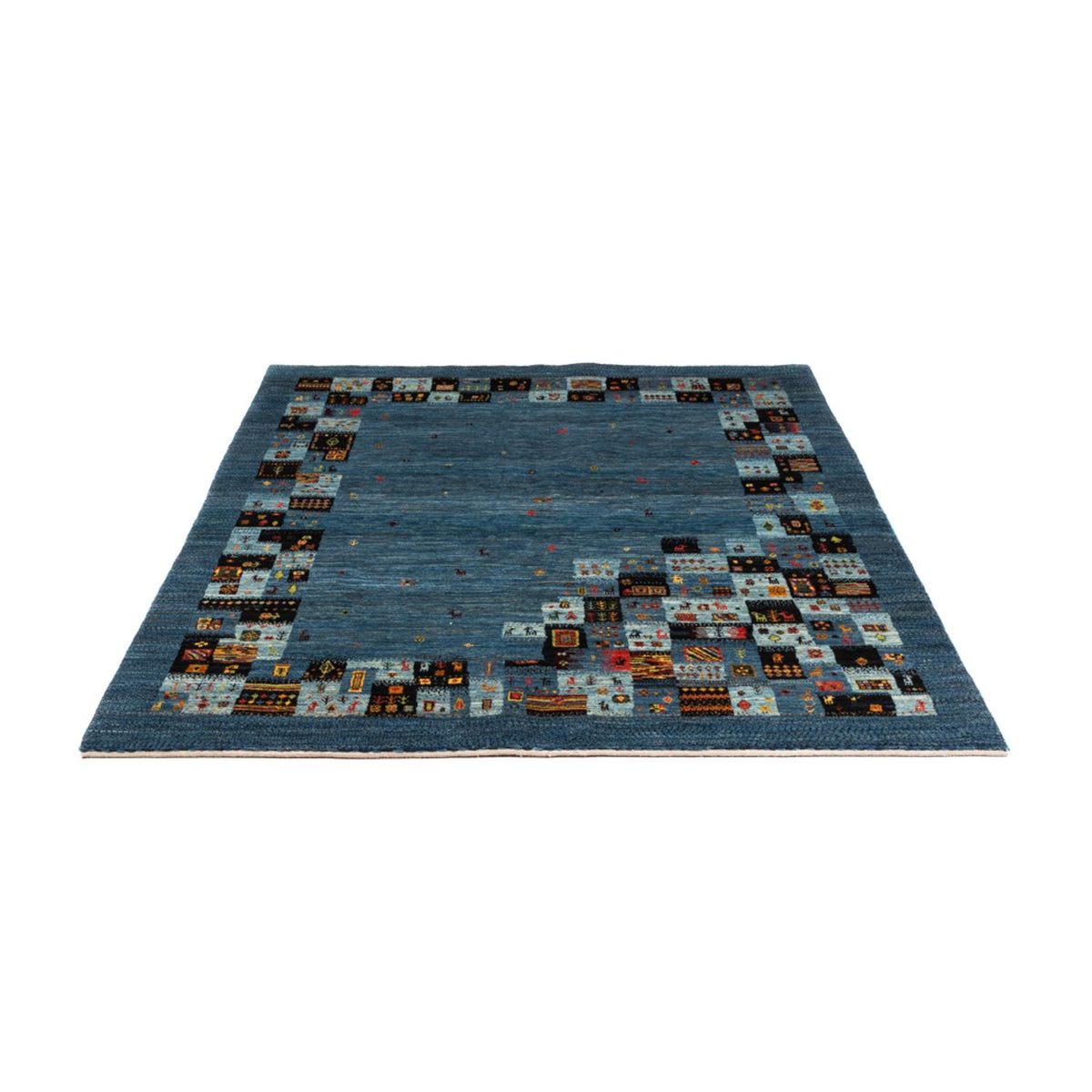 Gabbeh Teppich - Loribaft Perser - Royal - 199 x 154 cm - blau