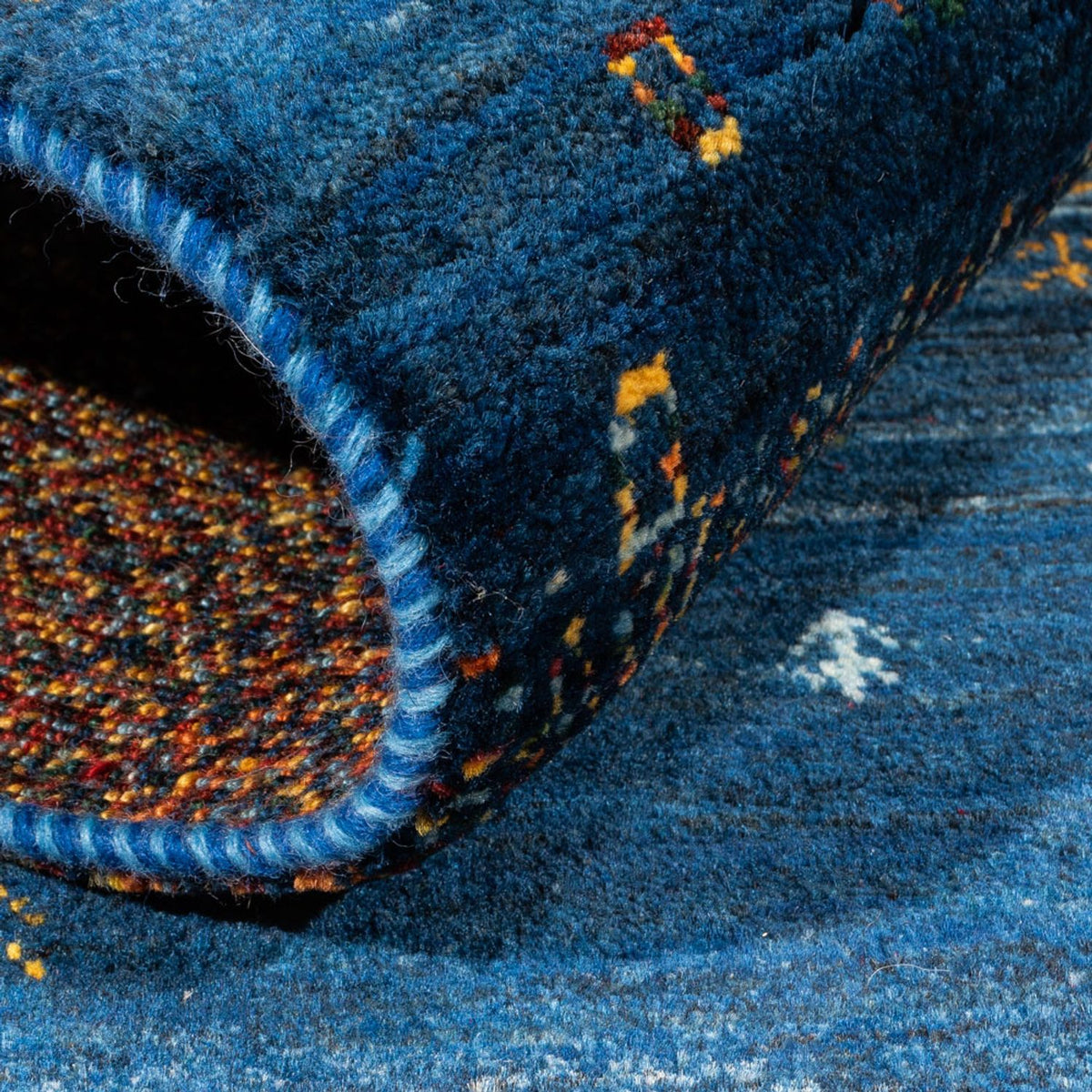 Dywan Gabbeh - Loribaft Perski - Royal - 126 x 83 cm - wielokolorowy