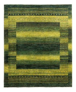 Gabbeh Teppich - Loribaft Perser - Royal - 196 x 165 cm - grün