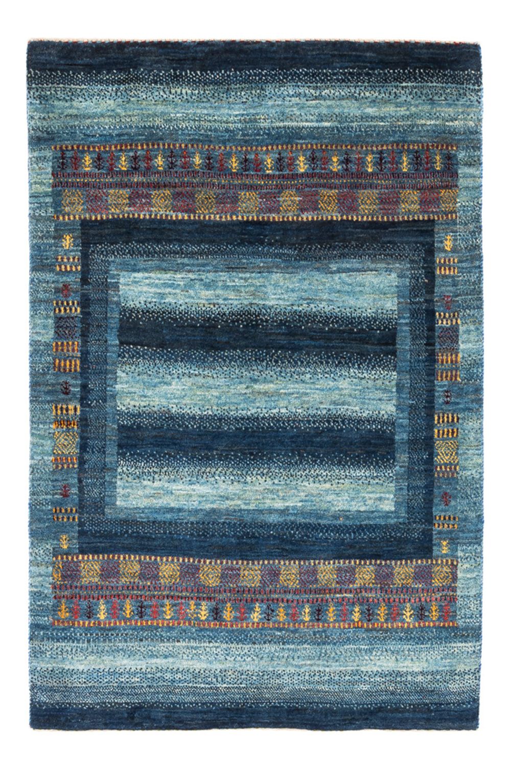 Dywan Gabbeh - Loribaft Perski - Royal - 132 x 90 cm - wielokolorowy