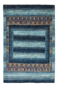 Dywan Gabbeh - Loribaft Perski - Royal - 132 x 90 cm - wielokolorowy