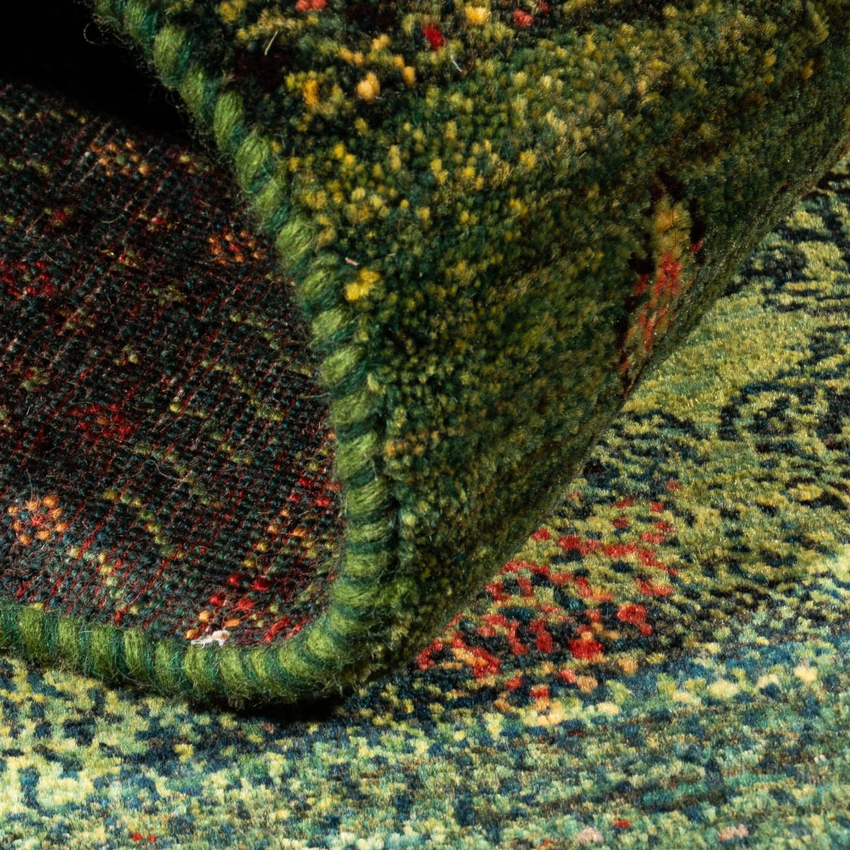 Dywan Gabbeh - Loribaft Perski - Royal - 137 x 87 cm - wielokolorowy