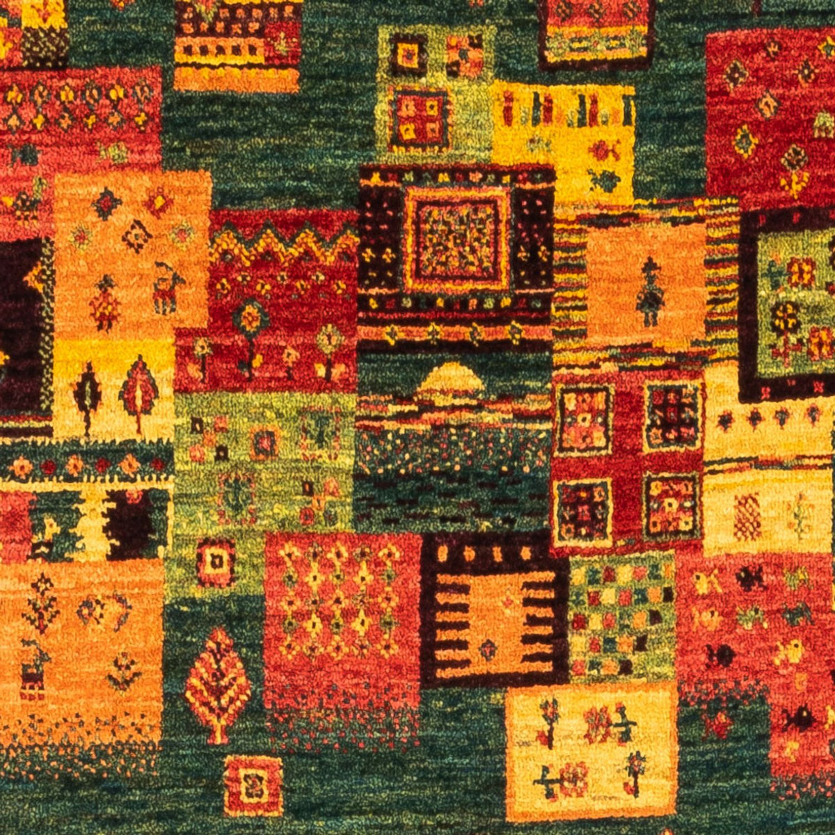 Dywan Gabbeh - Loribaft Perski - Royal - 137 x 84 cm - wielokolorowy