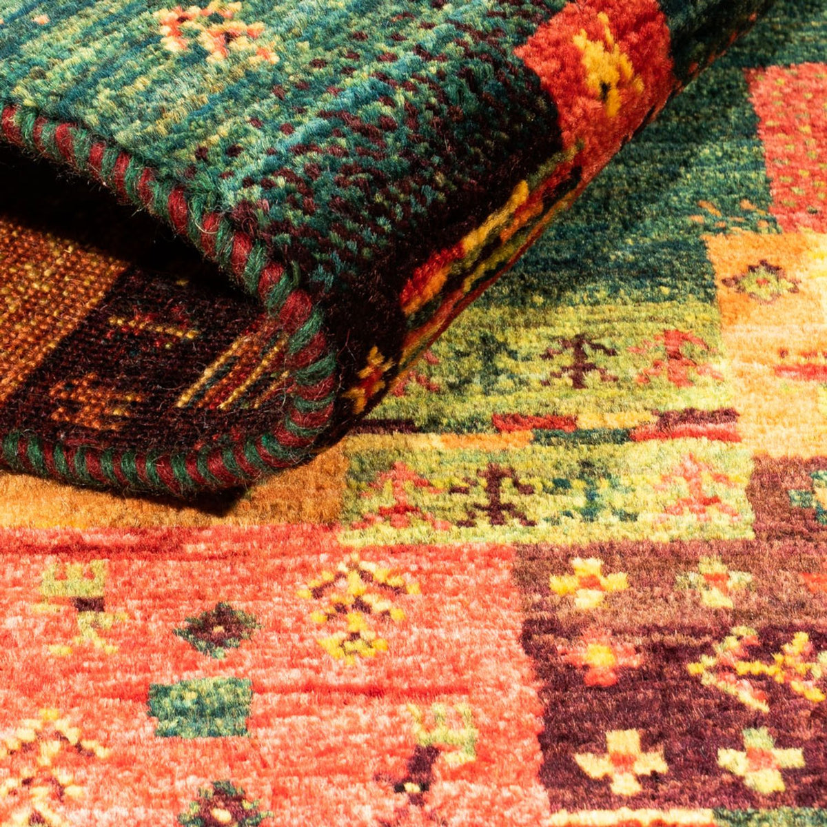 Dywan Gabbeh - Loribaft Perski - Royal - 137 x 84 cm - wielokolorowy