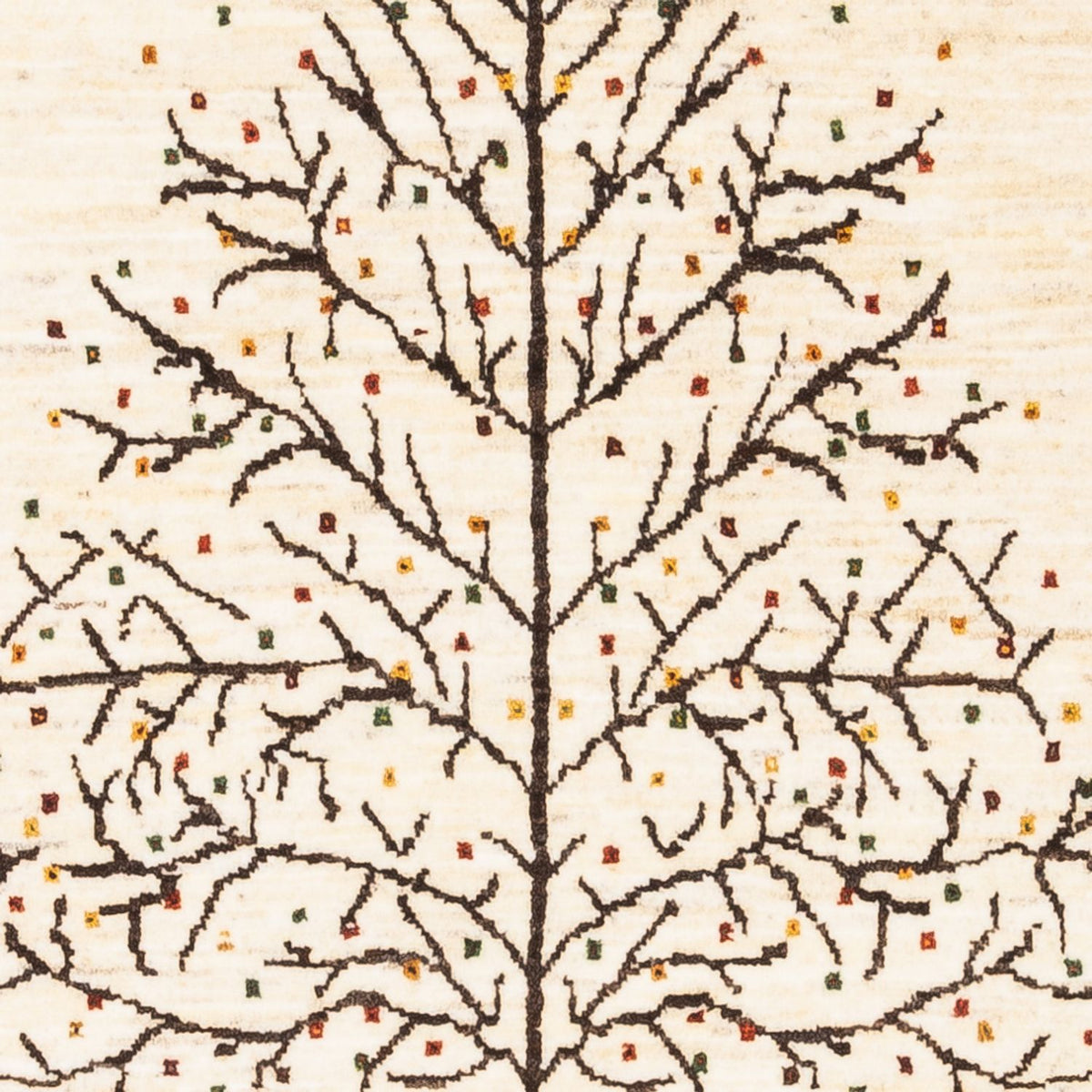 Dywan Gabbeh - Loribaft Perski - Royal - 132 x 84 cm - kremowy