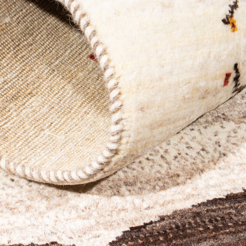 Dywan Gabbeh - Loribaft Perski - Royal - 132 x 84 cm - kremowy