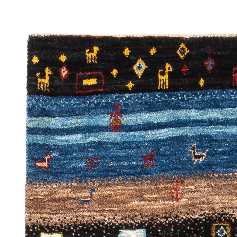 Dywan Gabbeh - Loribaft Perski - Royal - 132 x 85 cm - wielokolorowy