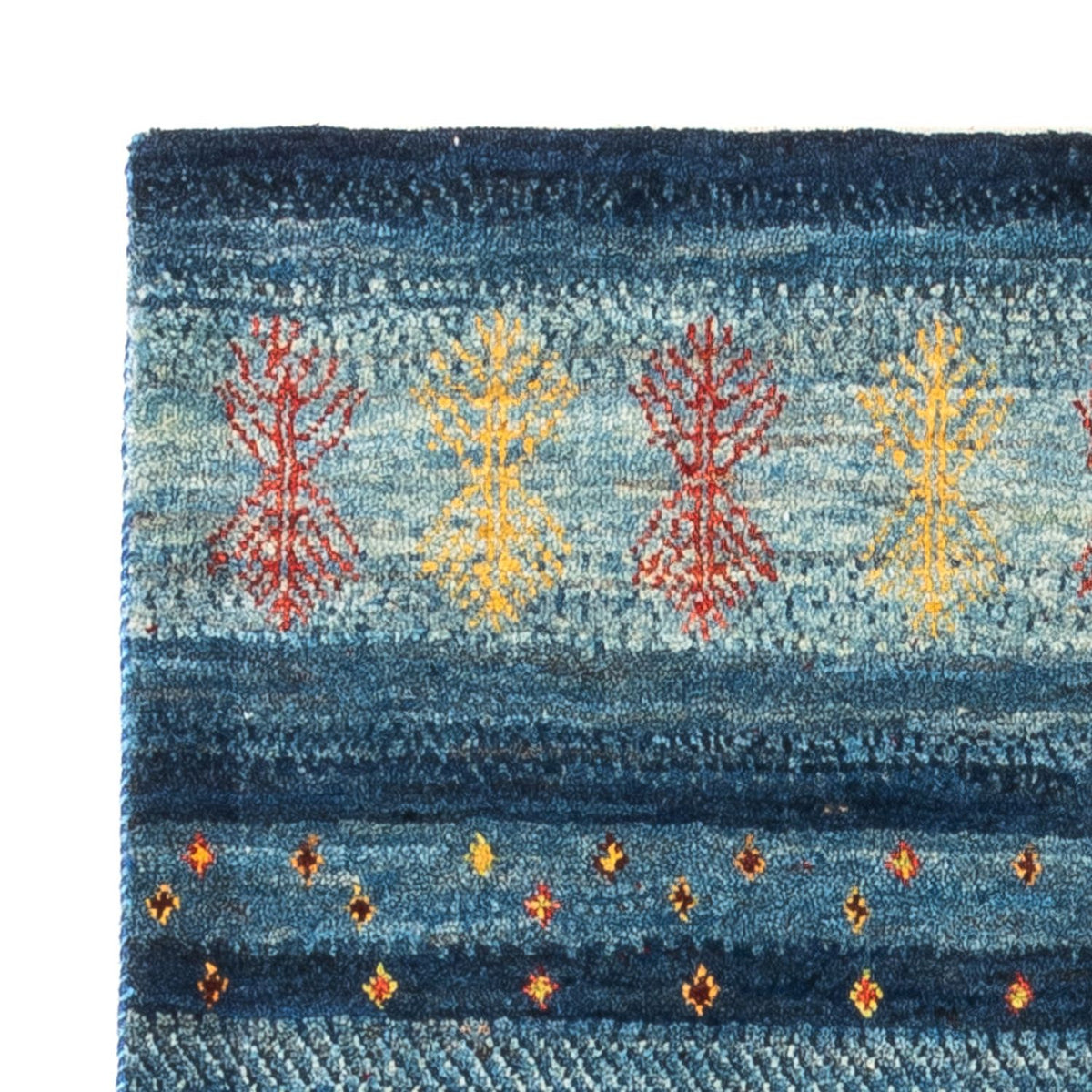 Dywan Gabbeh - Loribaft Perski - Royal - 129 x 84 cm - wielokolorowy